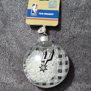 NBA Team Ornament with Spurs Logo